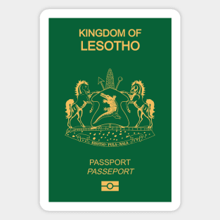 Lesotho passport Magnet